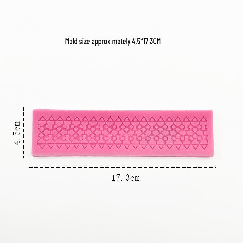 Vintage Pattern Fondant Silicone Mold Cake Border Decoration Set