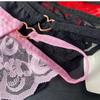 Sexy Women Thong Pants Temptation To Open Gear Hollow Out Briefs Perspective Lace Bow Underwear Low Waist Shorts Erotic Lingerie