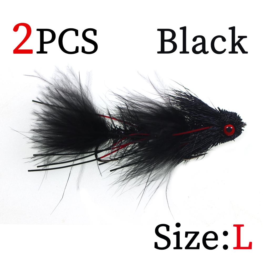 Artikulovaný streamerový muška s jelení srstí Bass Bug & Design s dvojháčkem Fish Spine pro velkou zvěř ve slané vodě, Efektivní rybářská nástraha