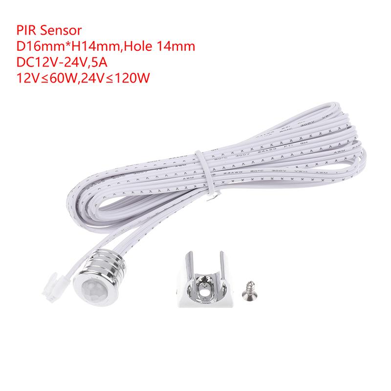 Dc 12-24V 5A Led Lamp Door Control Masking Type Sensor Mini Touch Sensor Cabinets Dupont Connector Cable Sensing Switch