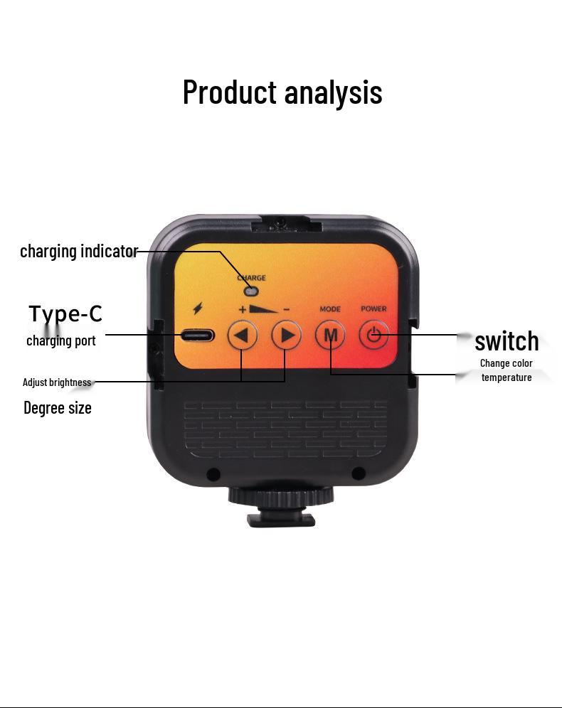 Portable LED Fill Light for Mobile Photography & Live Streaming