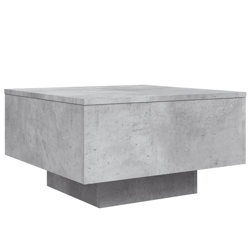 Coffee Table Concrete Gray 55 x 55 x 31 cm Engineered Wood