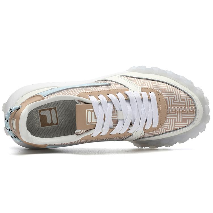 Fila Fashion Sneakers Lace Up Low Top Running Shoes Women's White Cuban Sand F12W144141FSC