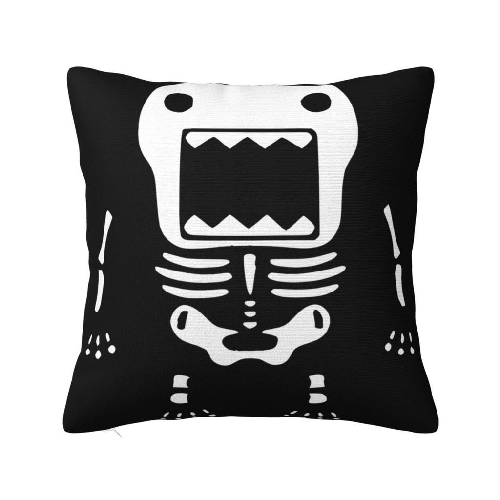 Funny Domo Kun Face Pillow Case Meme Anime Doll Cushion Covers Custom Zippered Decor Pillowcase for Bed 18"