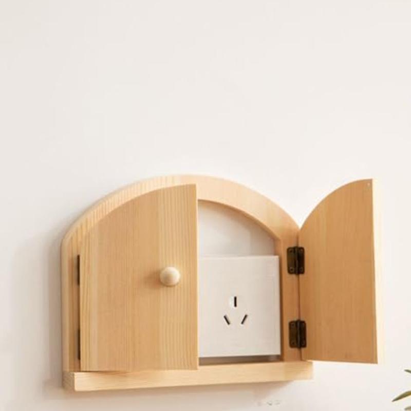 Copri Interruttori Moda Meccanismo di Sicurezza Si Fonde con la Decorazione Legno Naturale Durabilità e Facile Installazione