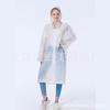 Outdoor PEVA Raincoat Adult One-piece Poncho Long Scenic Travel Portable Thickened PE Non-disposable Raincoat