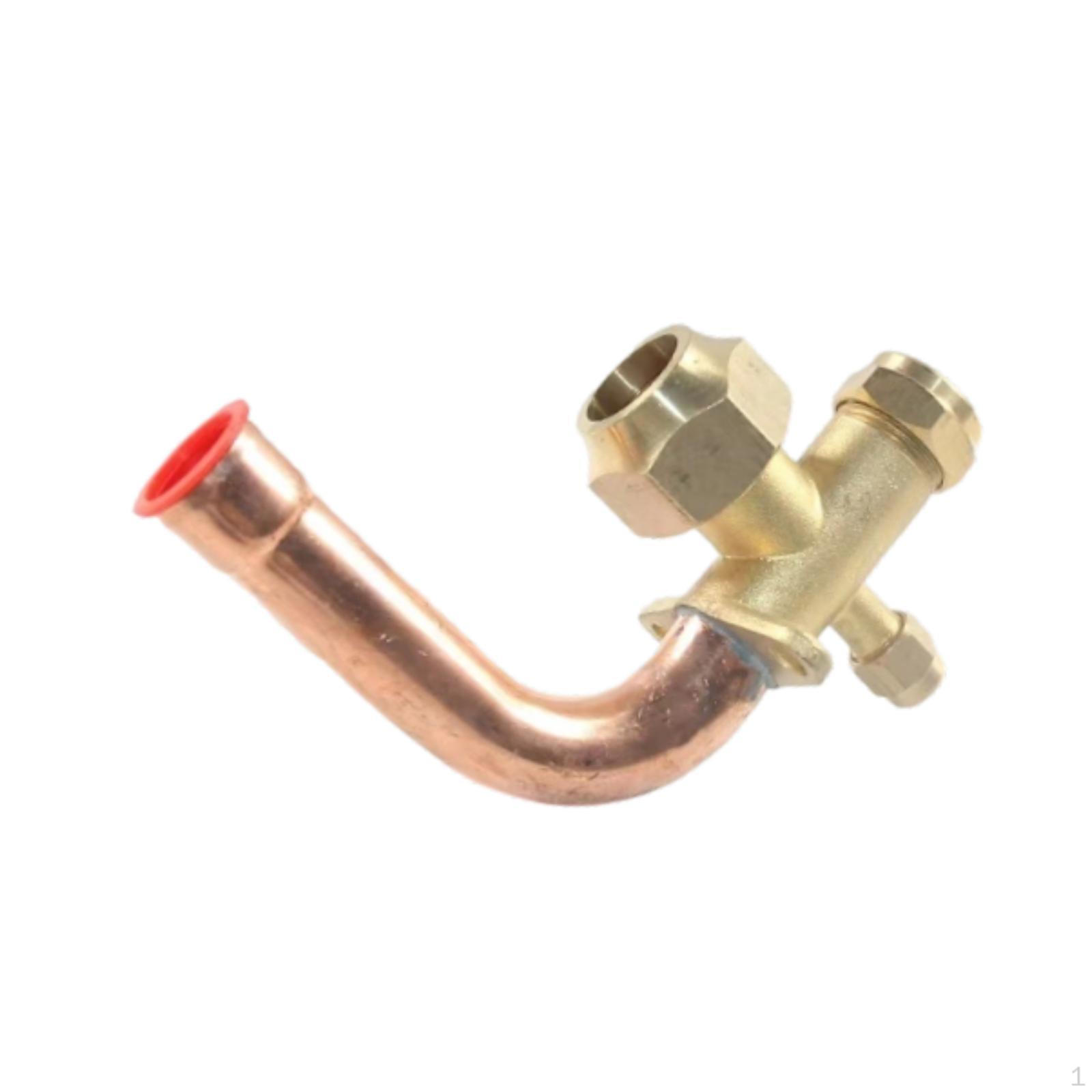 

3-way Air Conditioner Shutoff Valve, Elbow Easy Installation And Maintenance 19mm