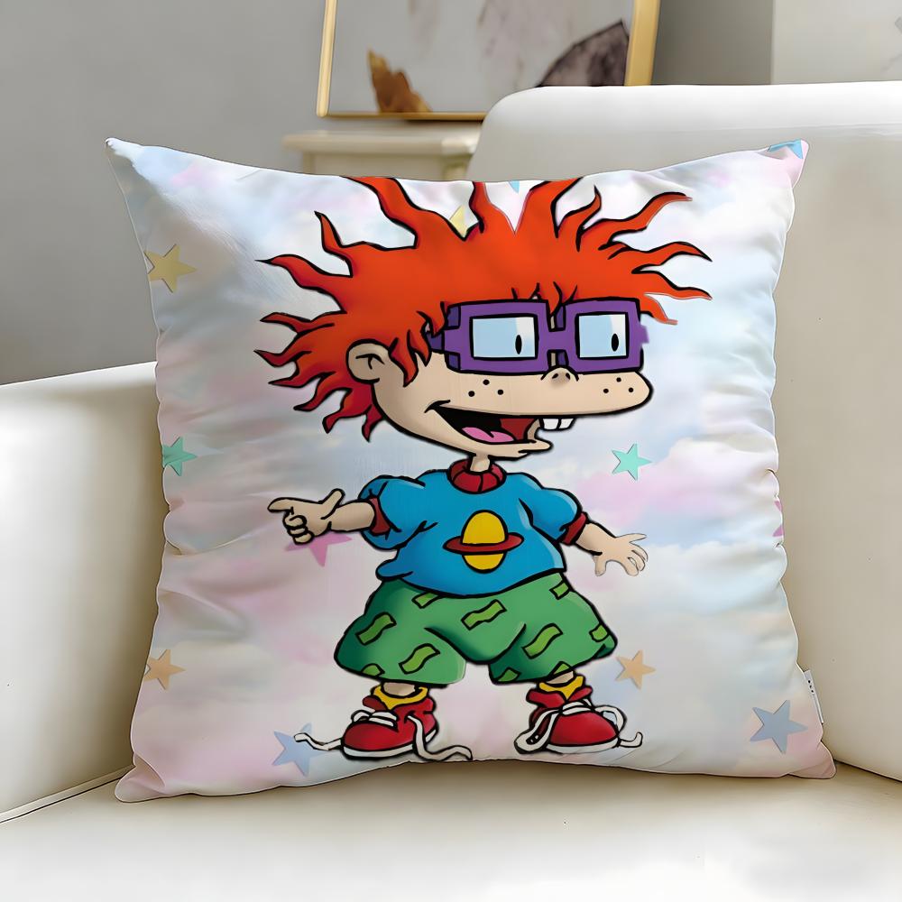 classic cartoon Rugrats Cushion Cover Soft & Easy-Wash Pillow Case – Versatile for Couch, Bed, Travel and Office