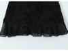Autumn 2025 European Style Women's Black Mini Slip Dress