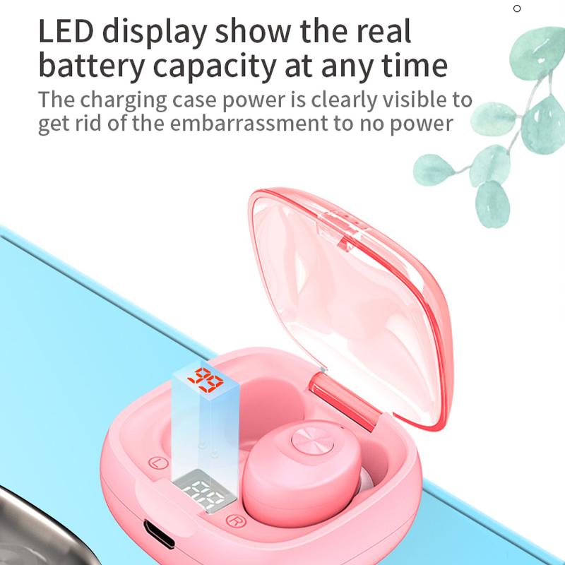 Mini Invisible Headphones TWS Bluetooth Earphones Wireless Heasets HIFI Stereo Noise Reduction Earbuds For iphone Xiaomi