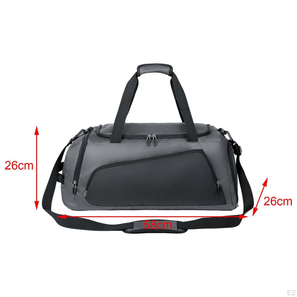 Dry and Wet Separation Bags Fitness Bag Waterproof Carry Workout Tote Zipper Closure Gym