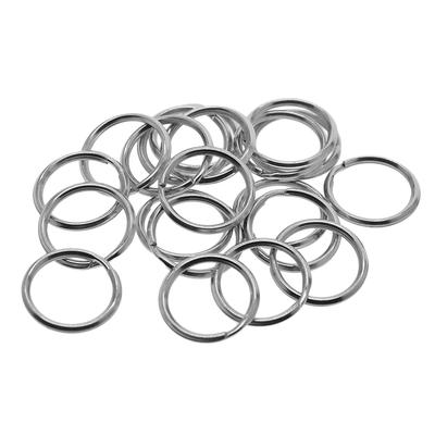 40 pezzi 20mm 304 acciaio inossidabile portachiavi diviso portachiavi guinzaglio per cani fai da te