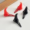 Devil Horns Hair Clip Halloween Cosplay Costume Headwear Accessory Party Dress Up Props Devil Horns Barrettes Hair Clip