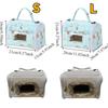 Portable Warm Parrot Carrier Bag Windproof Thicken Bird Travel Cage with Window Large Space Hamster Outdoor Bag Pet Supplies