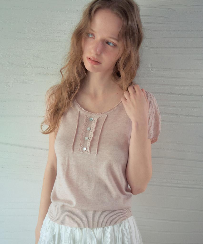 Aueonoseuteljia Rielle Summer Wool Half Knit_Soft Pink(Oc26Kn25)