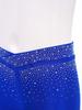 Kids Performance Shorts with Sparkling Rhinestones V-Front Elastic Waistband for Dance Gymnastics