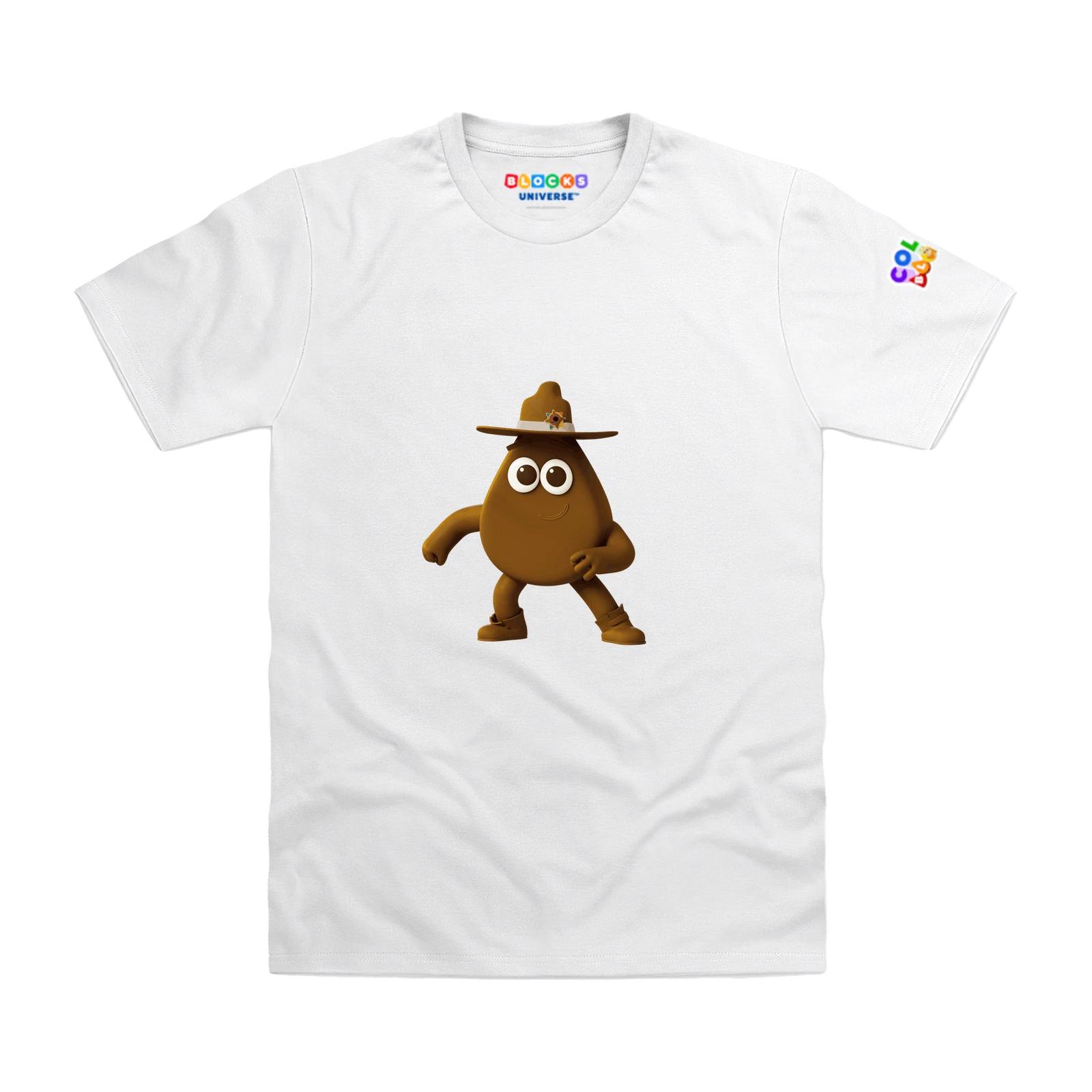 Officially Licensed Colourblocks - Colourblock Brown Kids T-Shirt 110