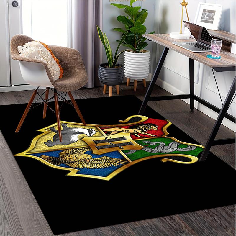Hogwarts House Crests Wallpapers for iPhone & Android Office Mat Home Decor Office Desk Chair Rugs Chair Carpet for Office Chair Mat Gift Fo