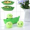 Plush Toy Soft Throw Pillow Stuffed Pea Pod Toys Kids Gift