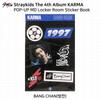 Stray Kids Das 4. Album Karma POP-UP MD Tastenkappe Yinyang Schlüsselanhänger Outfit-Set