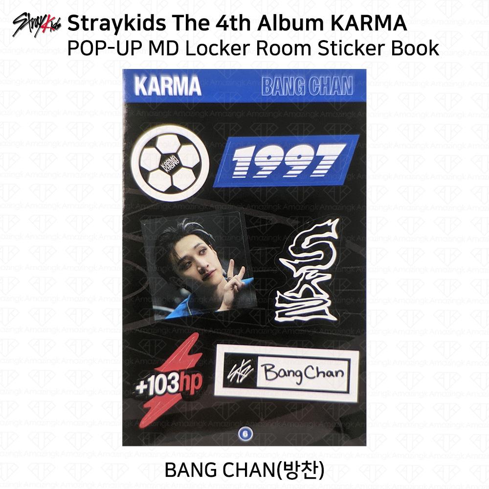 Stray Kids Das 4. Album Karma POP-UP MD Tastenkappe Yinyang Schlüsselanhänger Outfit-Set
