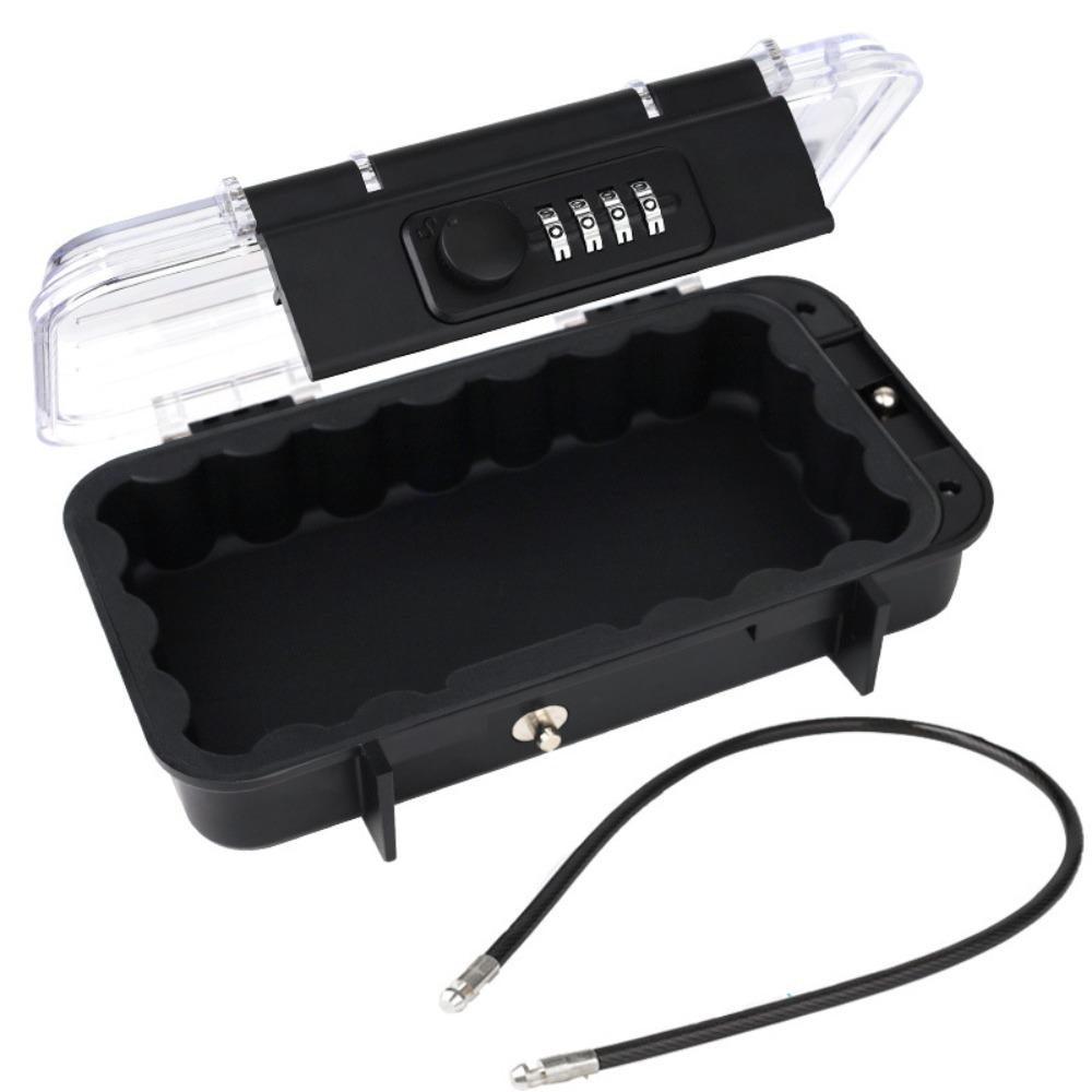 Security Lock Travel Safe Box with Removable Cable Handle Password Storage Box  Travel