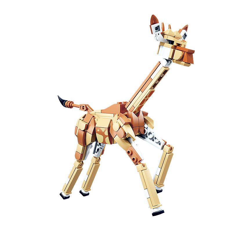Kai Zhi Animal Model Building Blocks – Giraffe & Kangaroo Puzzle for Kids