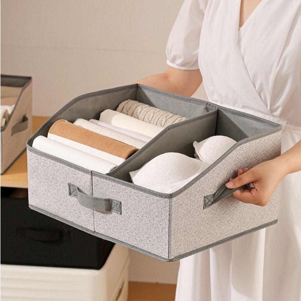 Thickened Non-woven Fabric Storage Box Square Clothes Storage Organizer for Bedroom