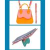 Suitable for Samsung ZFLIP 40% off foldable screen card slot color-blocked phone case, Huawei Pura X single-shoulder crossbody phone leather case