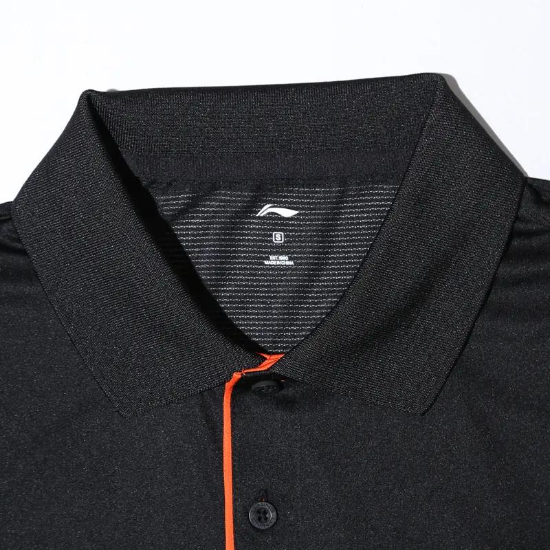 Li-Ning Plain Logo Minimalist Fashion Comfortable Breathable Quick-Dry Versatile Short Sleeve Polo Shirt Casual Sports Set YPLT027-1+YKSV147-2