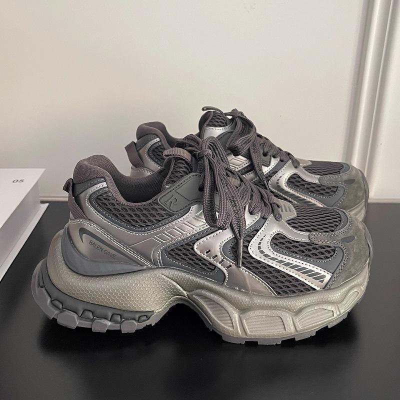 Dad shoes new spring breathable mesh thick sole super fire leisure sports shoes tide