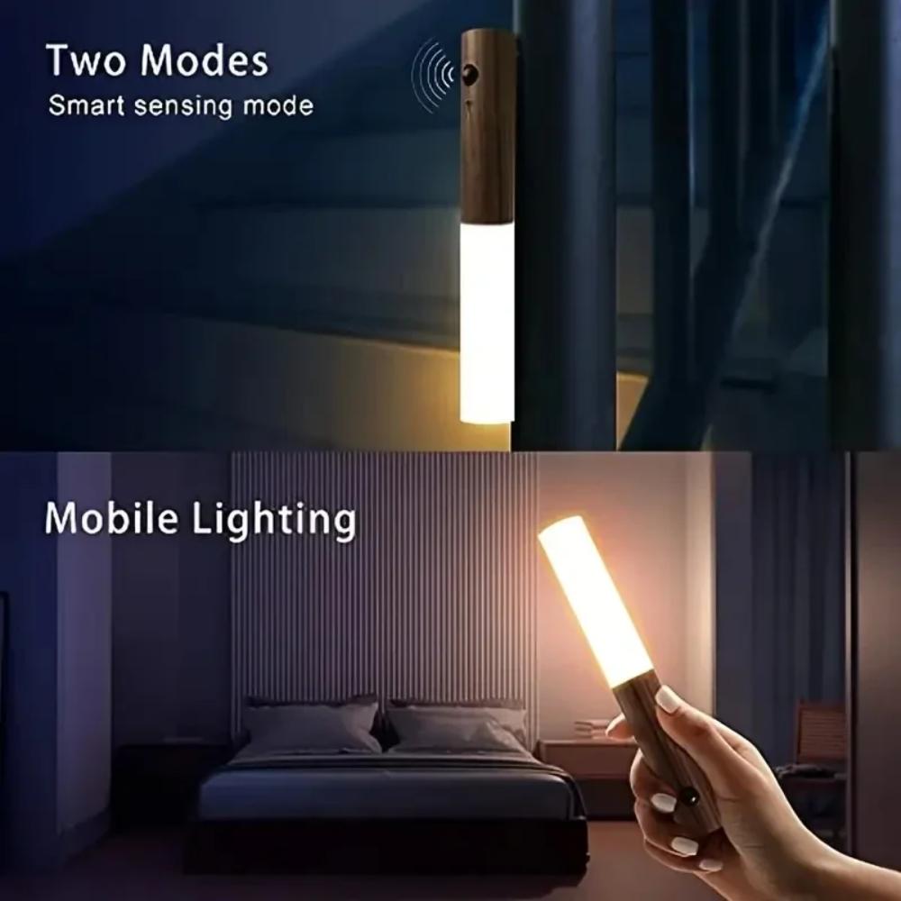 Intelligent Human Body Induction Night Light, LED Rechargeable Corridor Cabinet Wall Light, Household Toilet Wall Induction