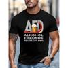 European Sizes Men's Graphic T-Shirt - Fun Design for Bar Enthusiasts, Soft and Lightweight, with a Striking Print, Crew Neck, Short Sleeves