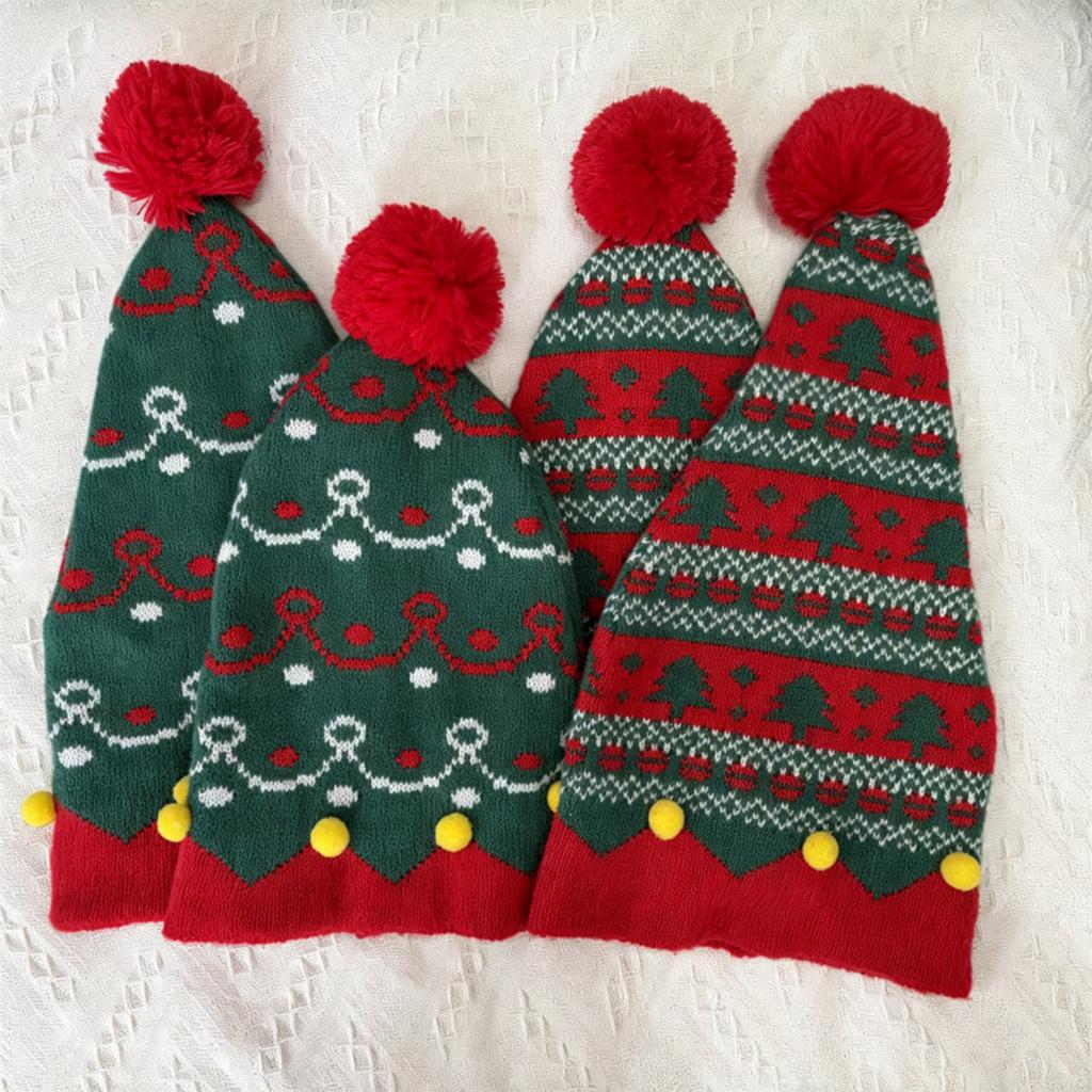 Unisex Christmas Hat for Men and Women, Warm Winter Santa Hat for Holiday Party
