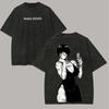 T-shirt Grafica Vintage Lavata Calda Jujutsu Kaisen Anime Maki Zenin T-shirt Oversize Uomo Donna Abbigliamento Cotone Manica Corta T-shirt