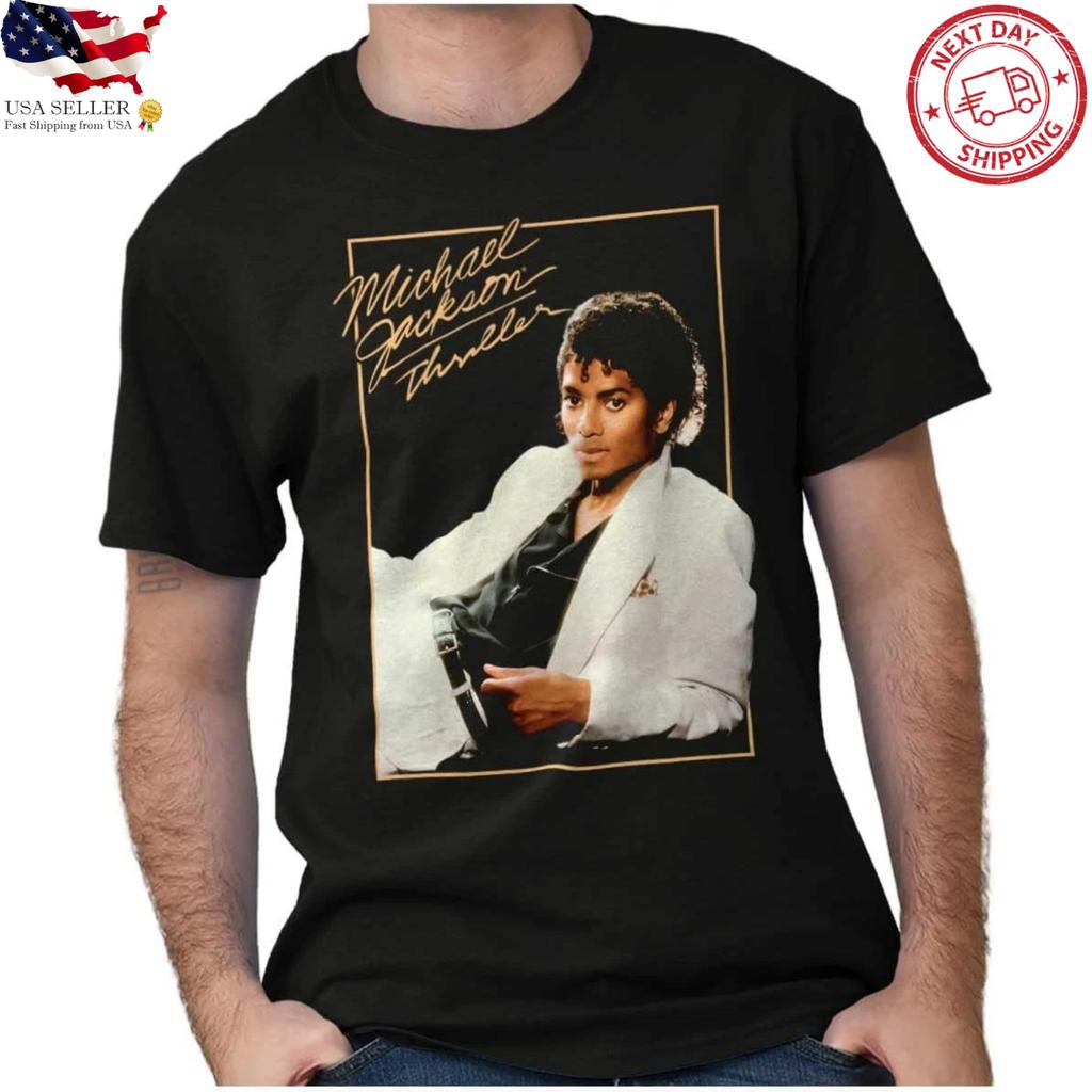 Michael Jackson Thriller Shirt Vintage Album Cover Graphic Tee