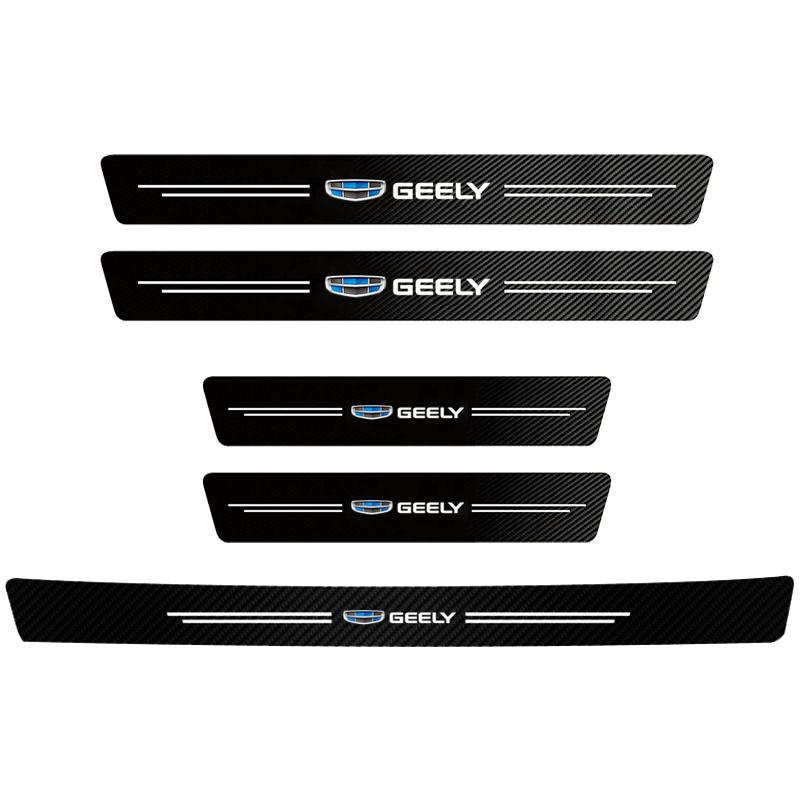 

Наклейка на порог автомобиля Полоса на порог двери Для Geely Coolray Geometry Emgrand Panda Binray Tugella Okavango Atlas Azkarra LC