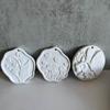 Flower Carved Resin Mold with Hole for DIY Art Craft Hanging Decorations Soap Gypsum Ornaments Valentine Gift Home Decor