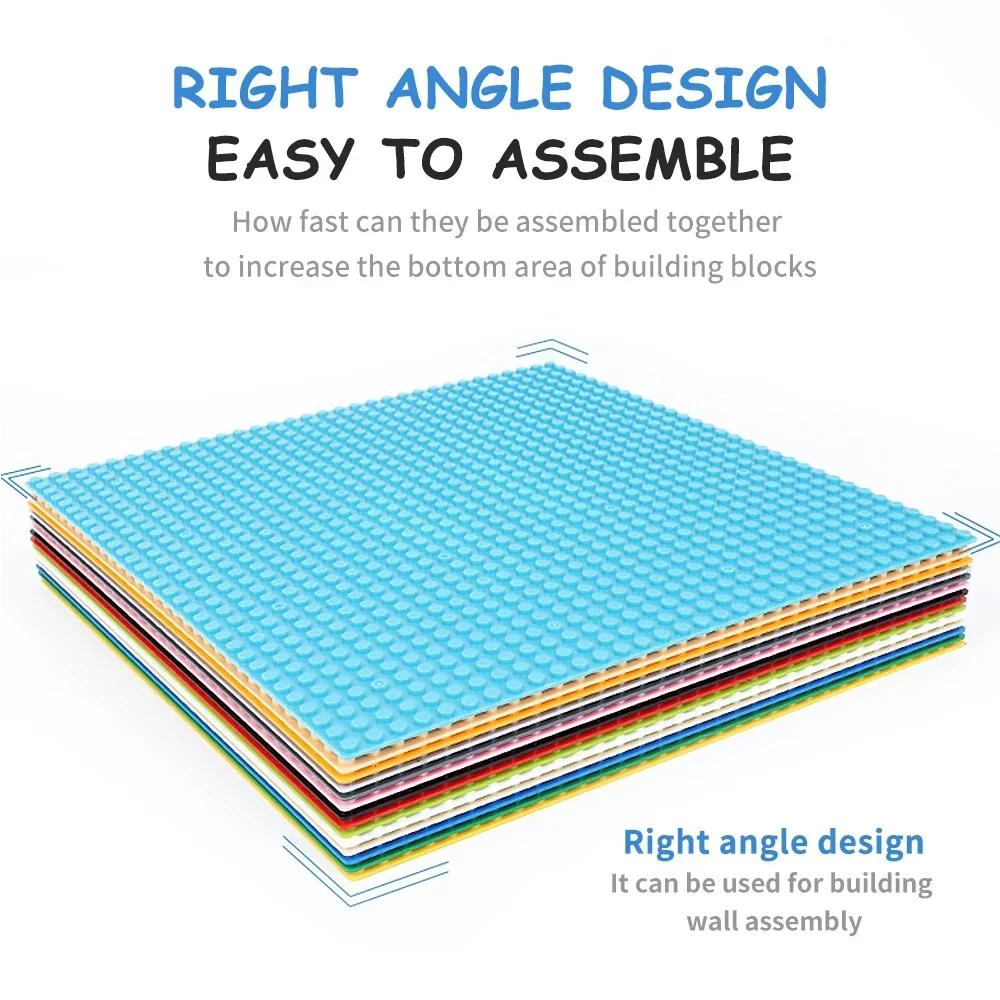 Non-Toxic 4Pcs Base Plates 32X32 16X32 Dots Classic Base Plates Blocks Diy Plastic Building Bricks Assembly Compatible All Brand City Toy