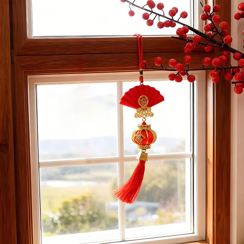 1PC Decorations Stable Structure Traditional Housewarming Celebrations Lanterns Bright Colors Spring Festival Gift