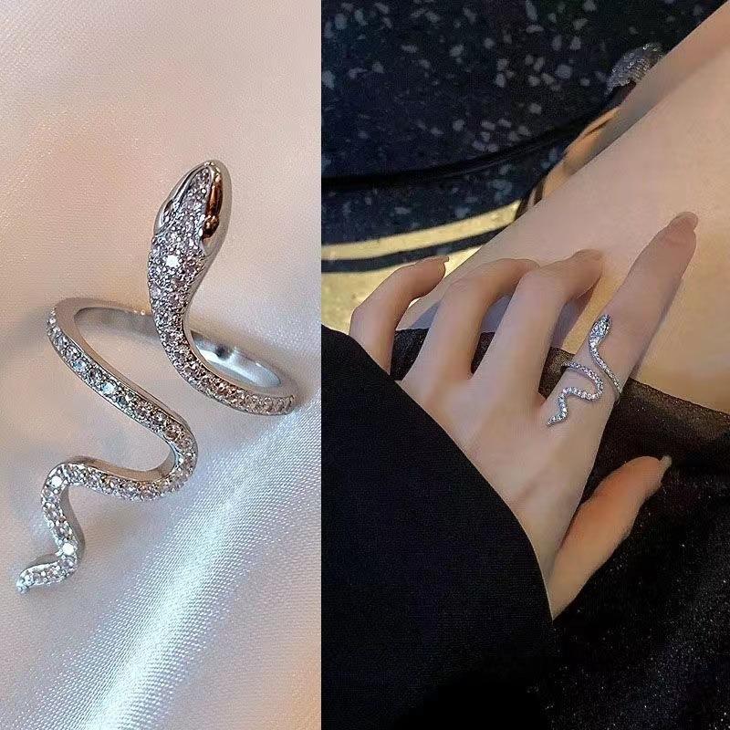 Versatile ring Female student does not fade High-end opening Adjustable fashion Personality ring Index finger ring