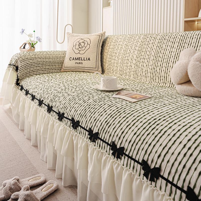 Light Luxury Minimalist Sofa Towel, Suitable for All Seasons, Pet Friendly, Anti Slip and Dustproof, Machine Washable Sofa Cover