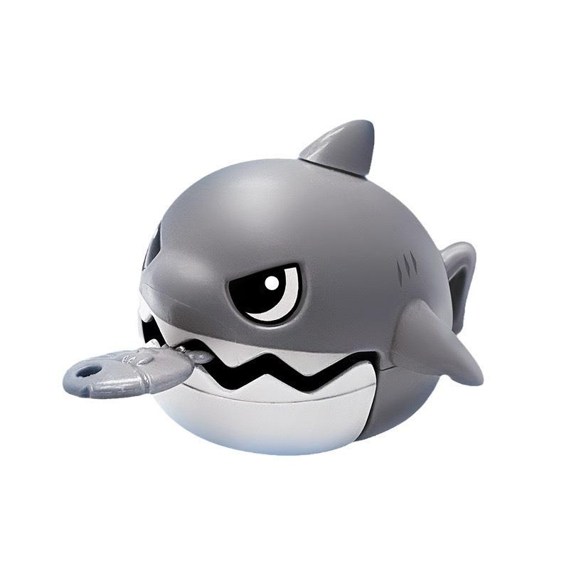 Shark Fish Grinding Teeth Pendant: Creative Decompression Toy Keychain