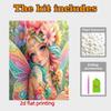DIY Beautiful Fairy Flower Pearl Diamond Art Kits Without Frame 30x40cm Gem Art Diamond Painting Kits for Adults/Beginners Gift Idea Home Wall Decor