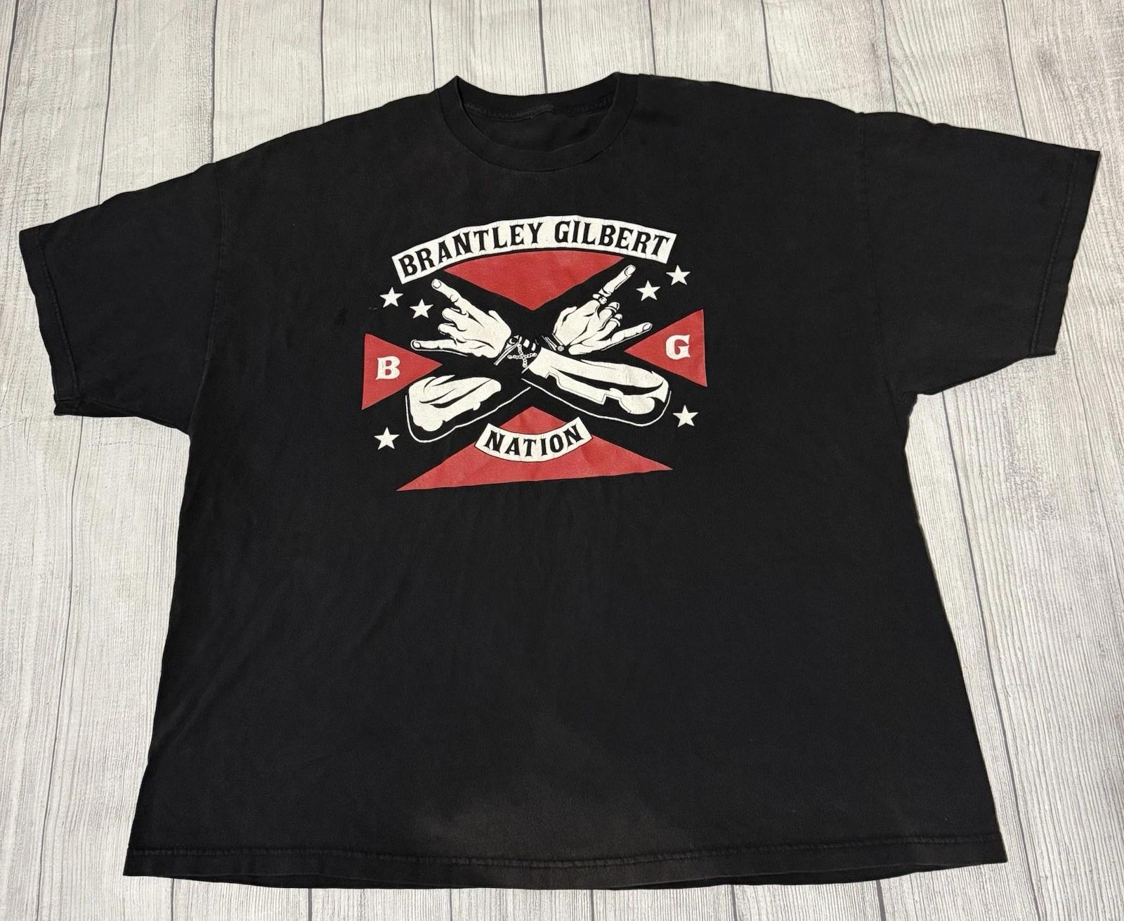 

Мужская футболка с коротким рукавом Brantley Gilbert Nation Stone Cold Country Размер 3XL XL