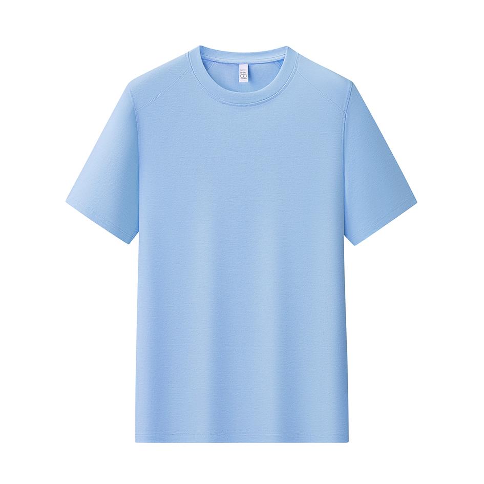Desang Linen Cotton T-shirt Summer Round Neck Bottoming Short Sleeves