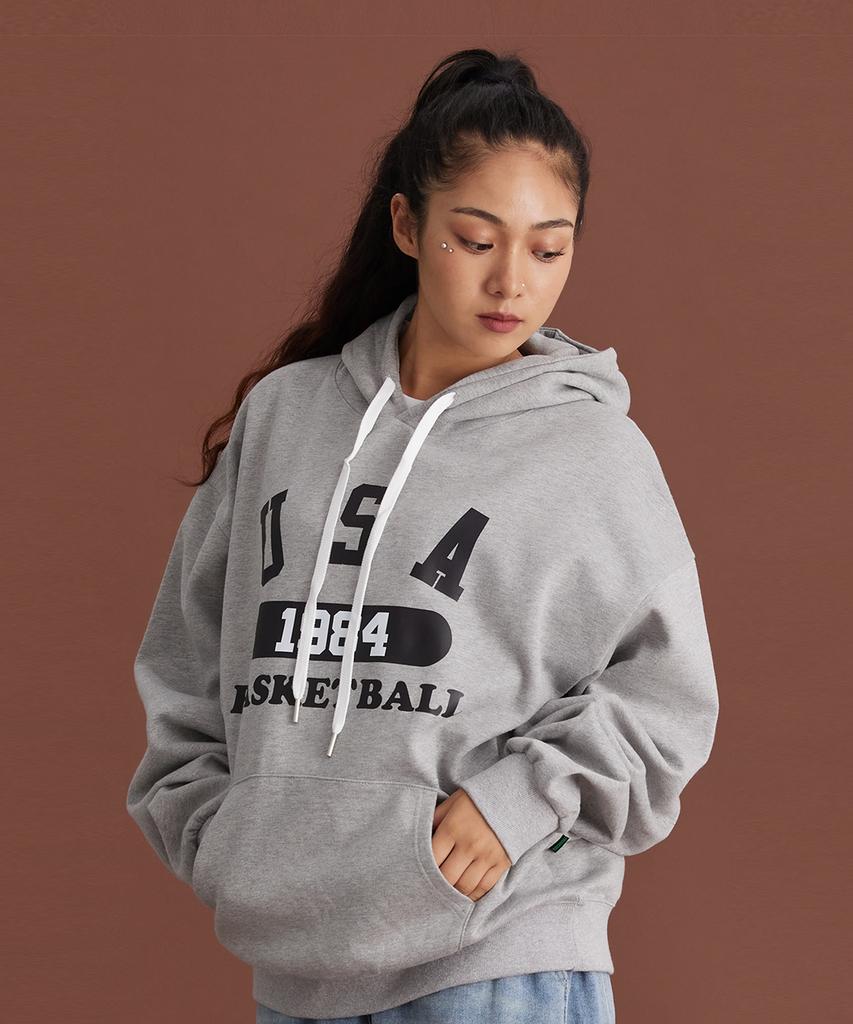 Usa Basketball Hoodie Grey Black