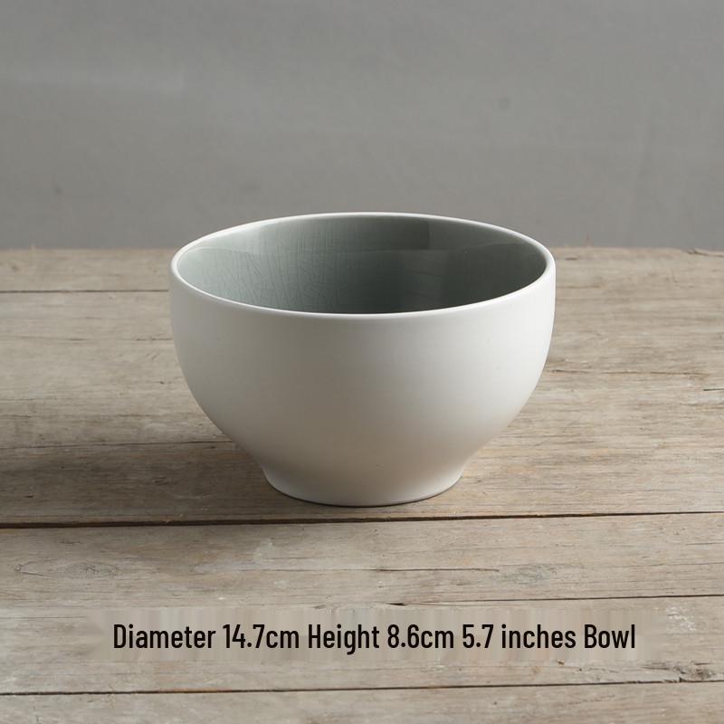 Yijia Retro Ceramic Underglaze Color Bowl: Perfect for Noodles, Congee, Rice, Soup, and Salad.