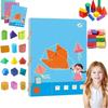 Educational Toys 3D Geometry Learning Book Handmade DIY Paste Material Kit  Toddlers