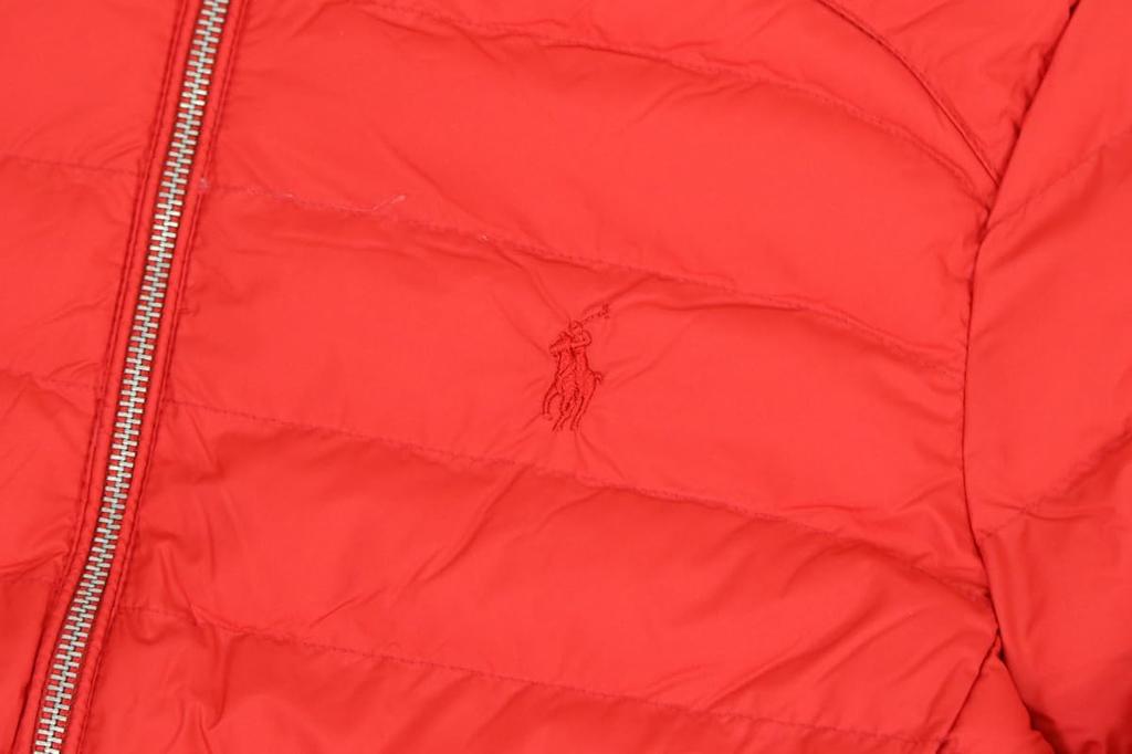 POLO RALPH LAUREN Packable Quilted Size Spring Red Women's Double-Zip Jacket, M, (Product Code 01010004)